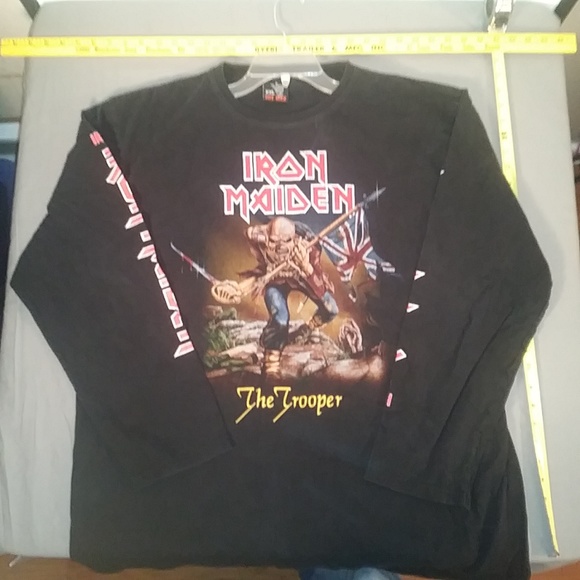 HOT ROCK Other - IRON MAIDEN LONG SLEEVE SHIRT THE TROOPER #1
